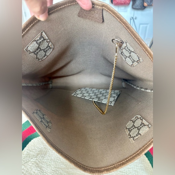 Gucci Plus PVC leather Tote Bag with attached Key Chain Wallet - Picture 11 of 16